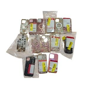 Bulk Lot Over‎ 100 Mixed Phone Cases, OtterBox, Kate Spade, Apple. For Parts